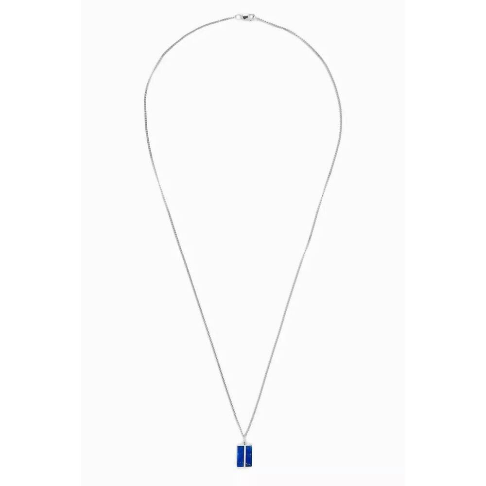 NEW MIANSAI men's dou lapis pendant necklaces in polished blue